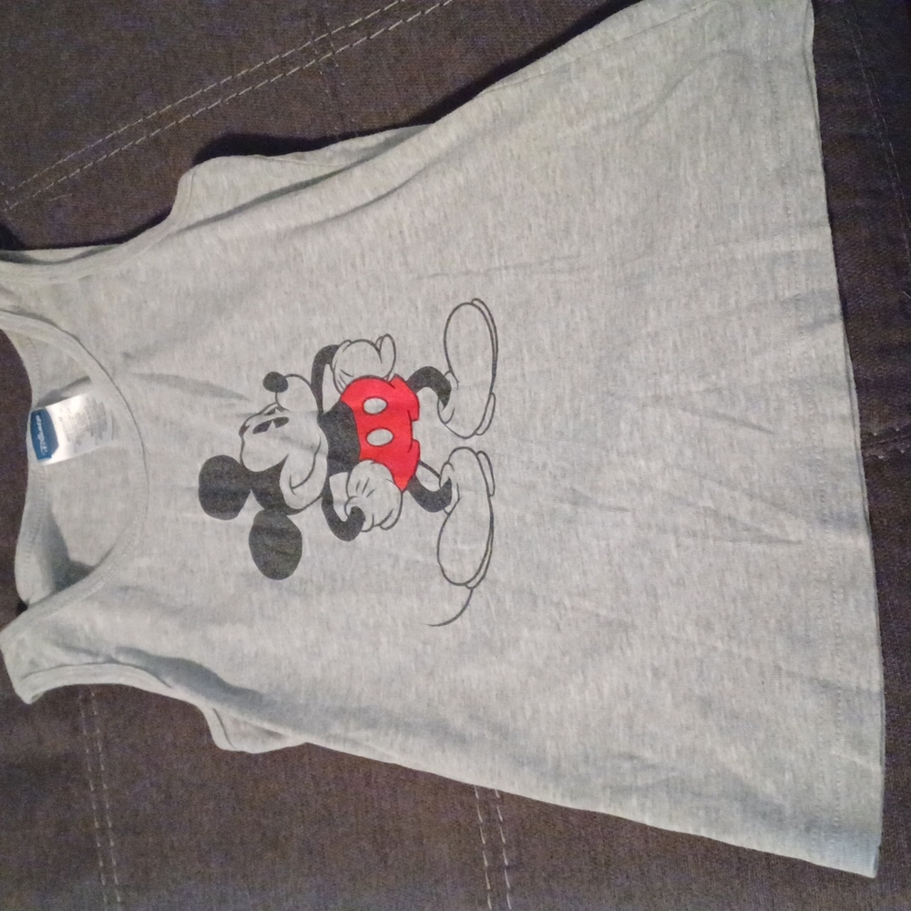 Grey Mickey mouse tank top